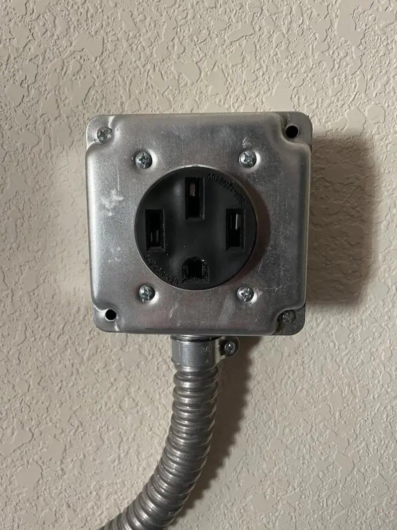 NEMA 14-50 outlet installed for Smart Home Electrical in Ballwin