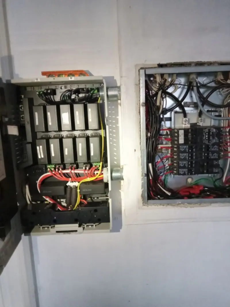 Electrical panel upgrade completed for Security Camera Wiring in Ballwin
